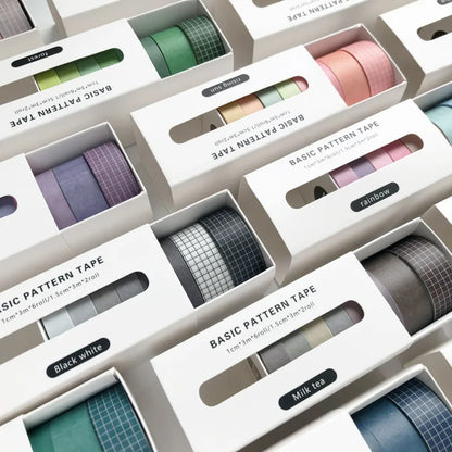 Solid Color Washi Tape Set (8-Pack)