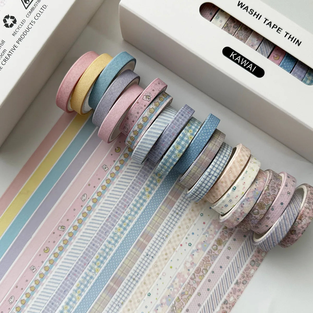 Vintage Washi Tape Set (8–20 Rolls)
