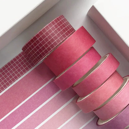Solid Color Washi Tape Set (8-Pack)