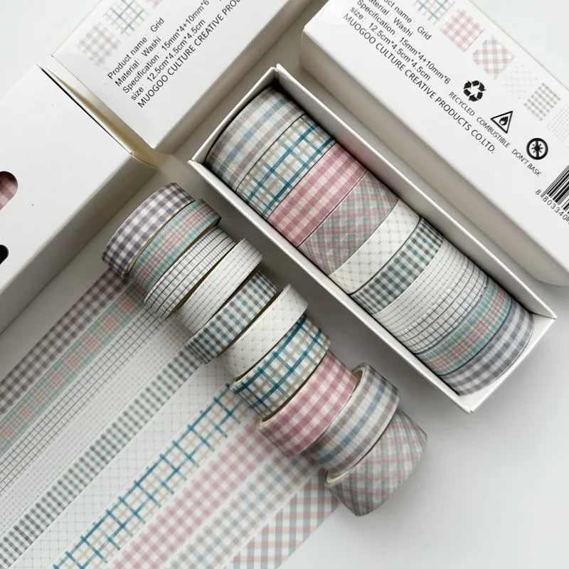 Vintage Washi Tape Set (8–20 Rolls)