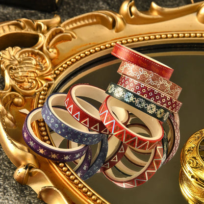 Gold Foil Slim Washi Tape Set (36 Rolls)