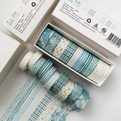 Vintage Washi Tape Set (8–20 Rolls)