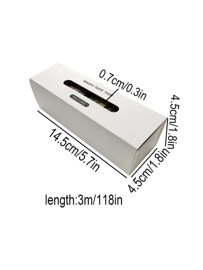 Retro Floral Thin Washi Tape Set (20 Rolls)